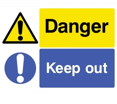 danger keep out sign